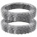 VEVOR Razor Wires, 98 ft Razor Barbed Wire, 2 Rolls Razor Wire Fencing Razor Fence, Double Spiral Razor Ribbon Barbed Wire Galvanized Razor Wire Fence, Rolls Razor for Garden