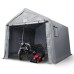 VEVOR Portable Shed Outdoor Storage Shelter, 10 x 10 x 8.5 ft Heavy Duty All-Season Instant Storage Tent Tarp Sheds with Roll-up Zipper Door and Ventilated Windows For Motorcycle, Bike, Garden Tools