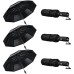 3 Pack Bundle  – Black Repel Windproof Travel Umbrella – Sleek, Durable, and Perfect for Any Weather