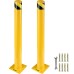 VEVOR Safety Bollard, 36 Inch Height Bollard Post, 5.5 Inch Diameter Steel Pipe Safety Bollard Post, Yellow Steel Bollard, Steel Safety Bollard with 8 Anchor Bolts, Perfect for Traffic-Sensitive Area
